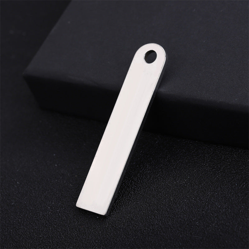 Blank Material Titanium Number Plate Accessories Pendants