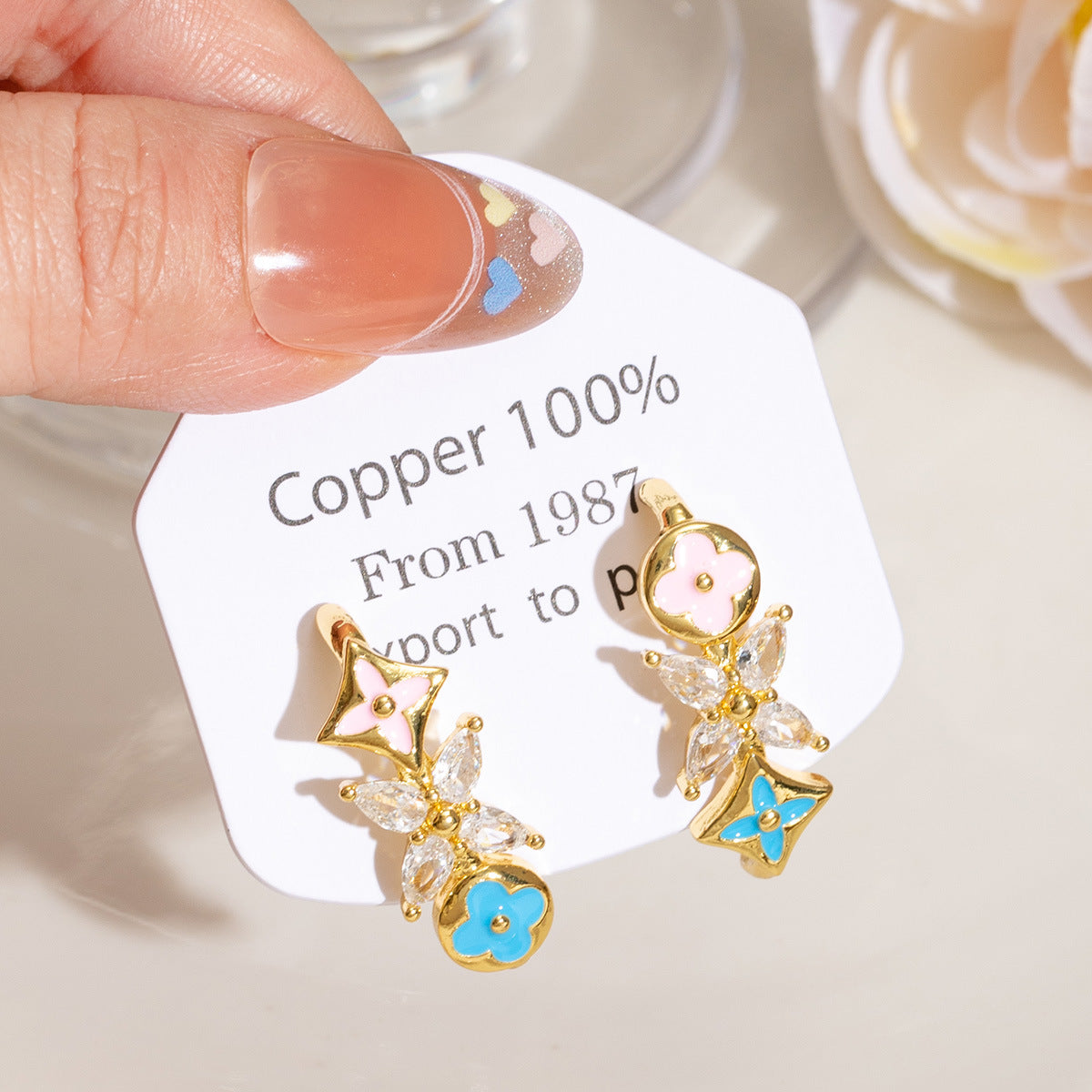 Women's Festive Classic Elegant Wild Fashion Temperament Drip Glazed Rings