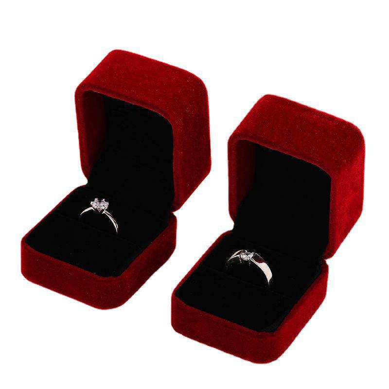 Couple Wedding Simulation Diamond Open Mouth Proposal Fake Female Male Ring