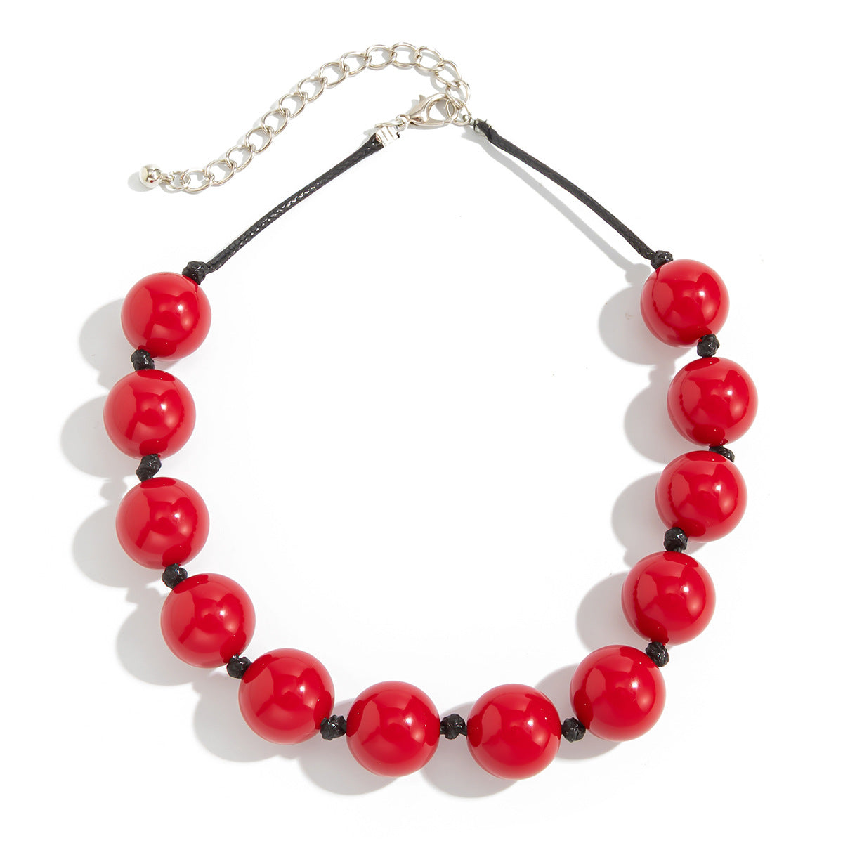 Personalized Blooming Resin Round Beads String Of Clavicle Necklaces