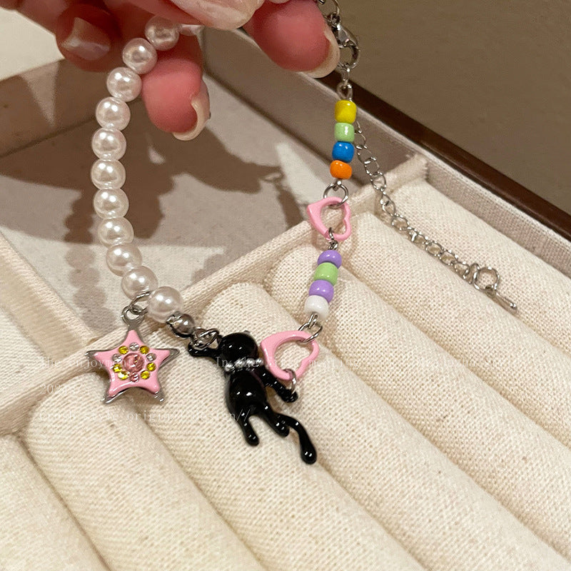 Apple Beaded Female Summer Dopamine Personality Bracelets