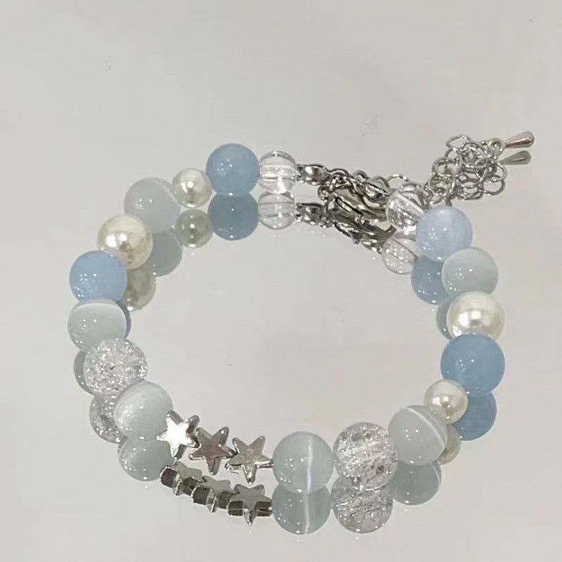 Cherry Blossom Glaze Female Design High Sense Bracelet