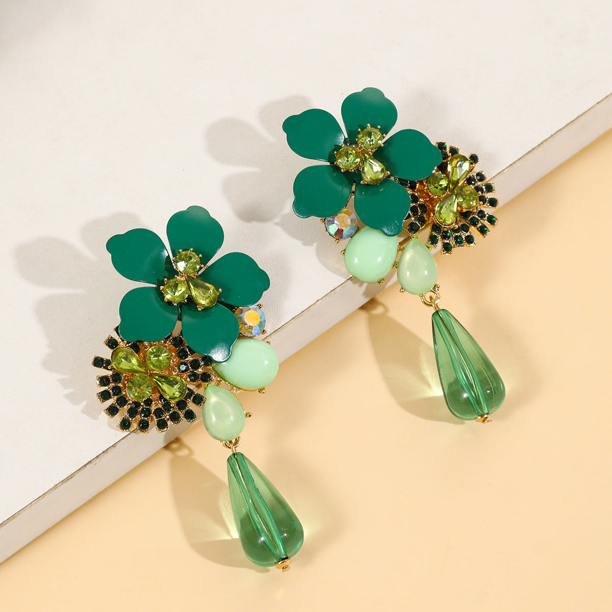 Chiffon Flower Tassel Summer Beach Vacation Rings