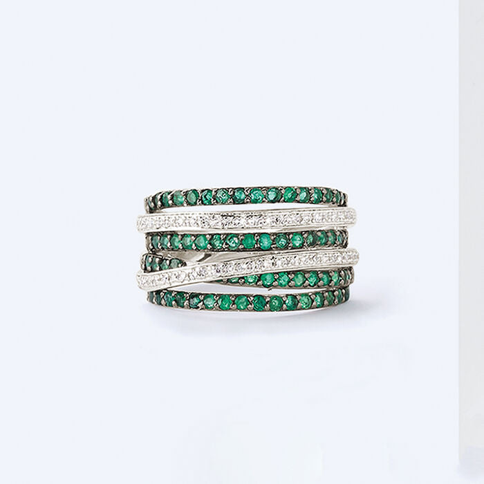 Creative Popular Innovative Attractive Mosaic Interwoven Rings