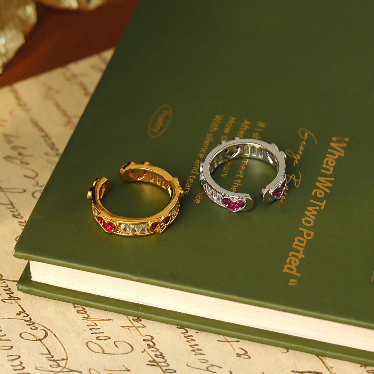 Niche Unique Index Finger Light Luxury Rings