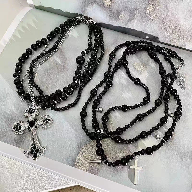 Women's Crystal Snowflake Ear Light Luxury Minority Simple Design Necklace