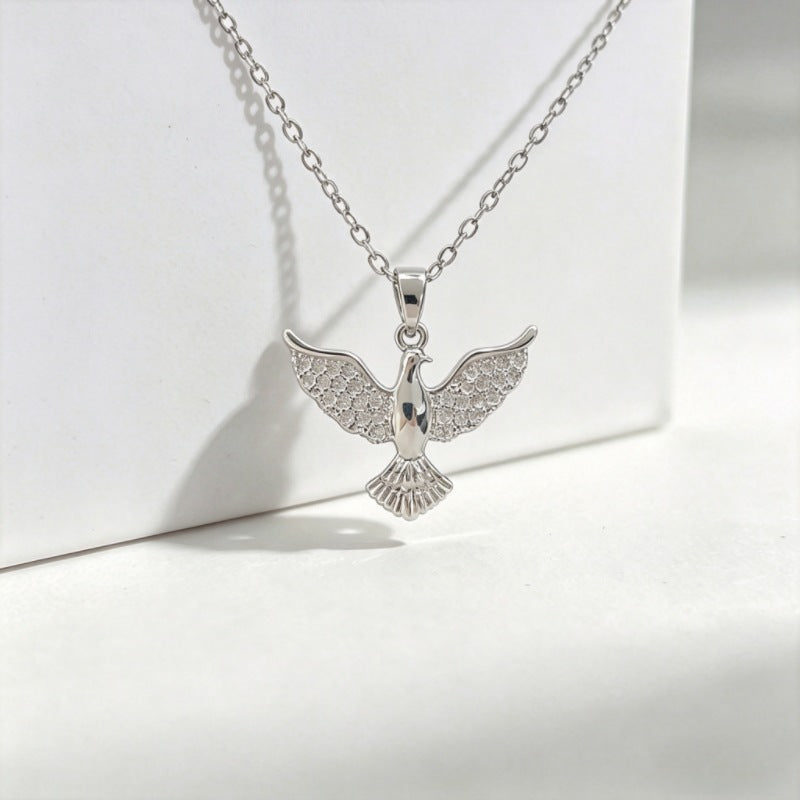Luxury Copper Micro Female Swan Love Ocean Series Necklace