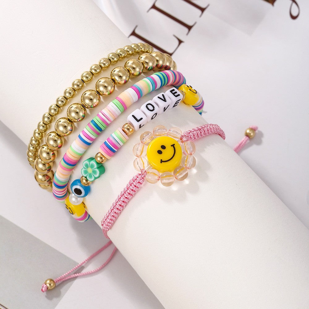 Women's Swift Fan Reputation English Letter Polymer Bracelets