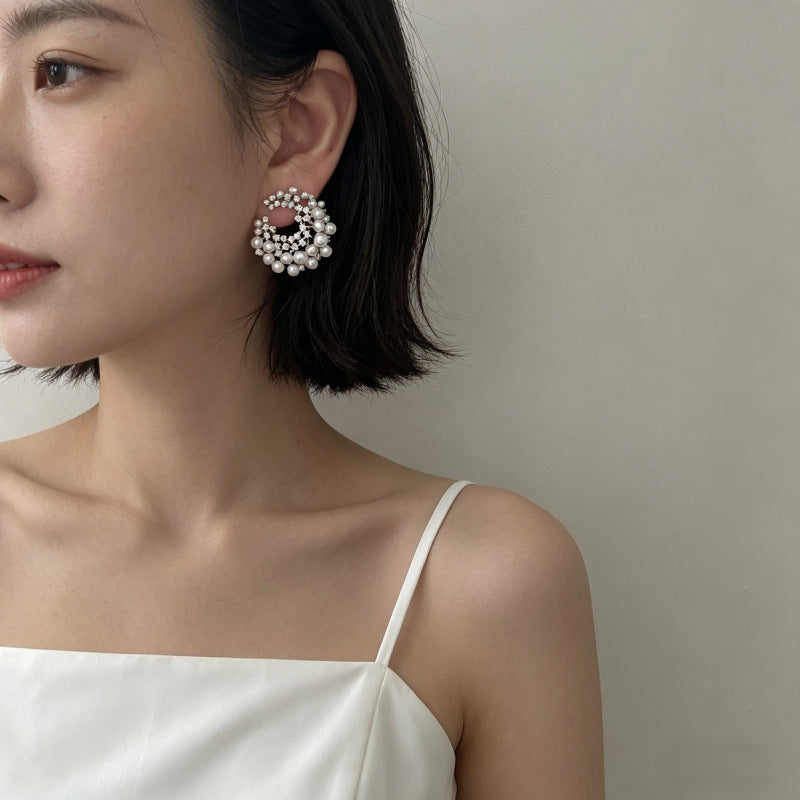 Affordable Luxury Fashion High-grade Pearl Shaped Niche Exquisite Versatile Trendy Rings