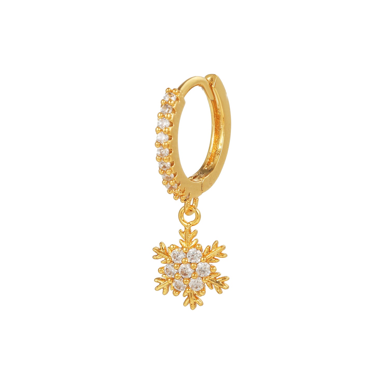 Micro Inlaid Zircon Personalized Love Heart-shaped Design Cold Ear Buckle