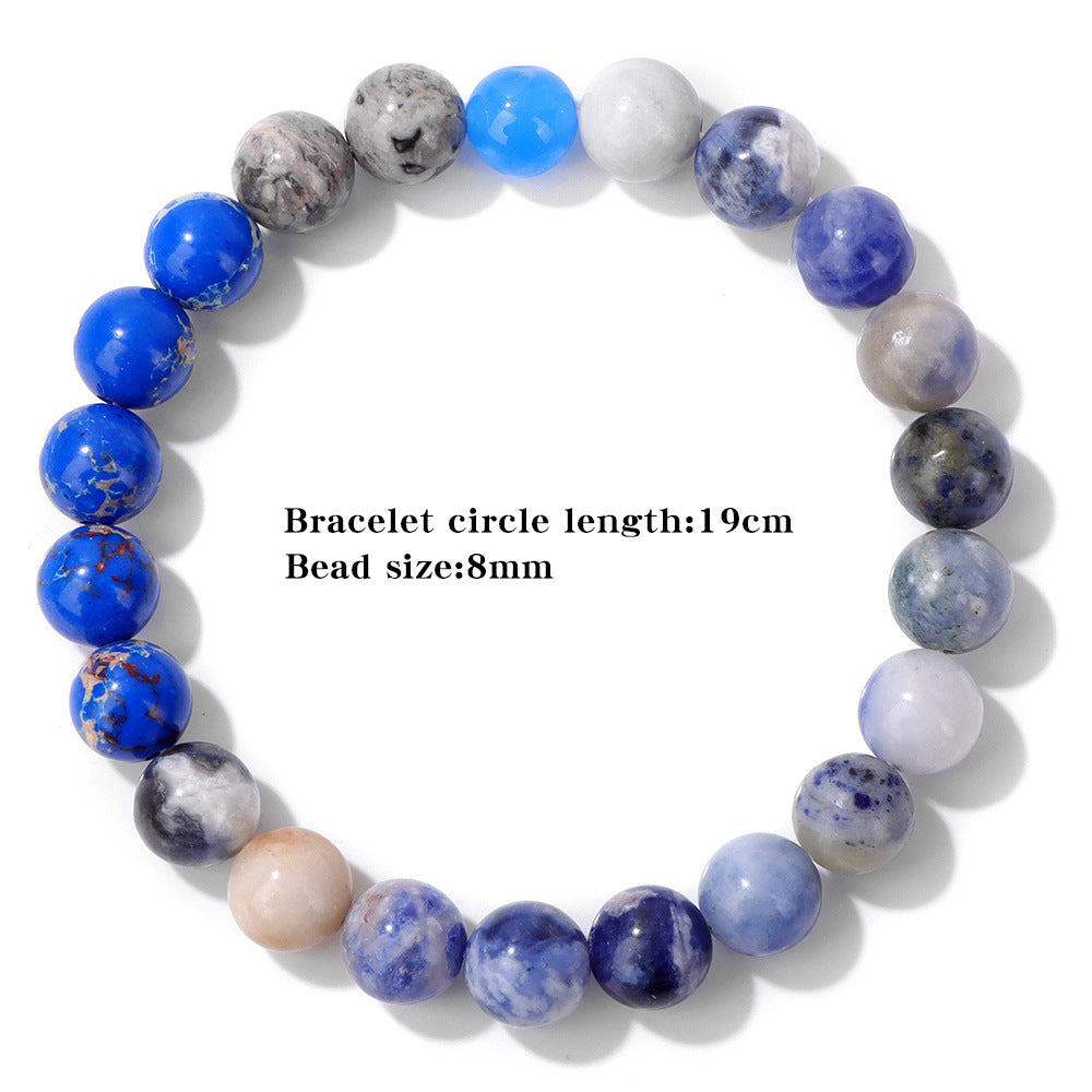 Women's & Men's Planets Of The Solar System Natural Stone Bracelets