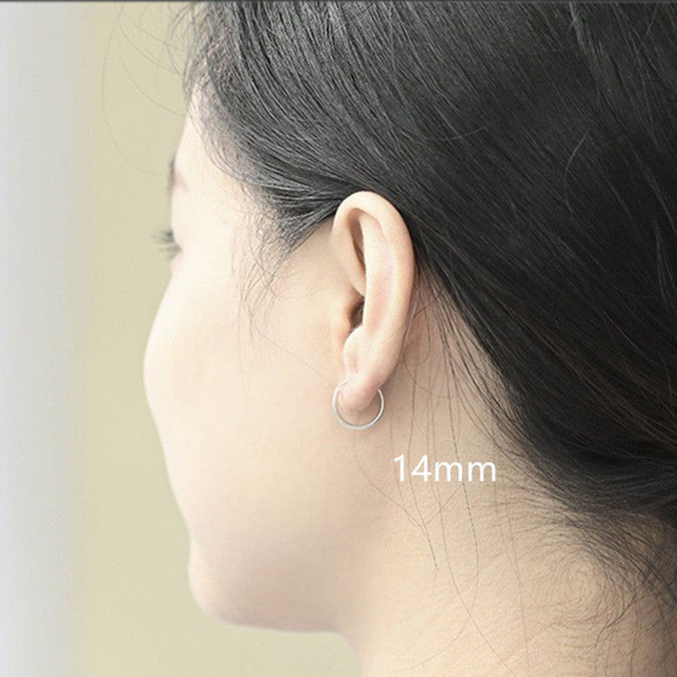 Women's Circle Retro Tassel Special Fashion Minimalism Ear Clip Exquisite Light Earrings