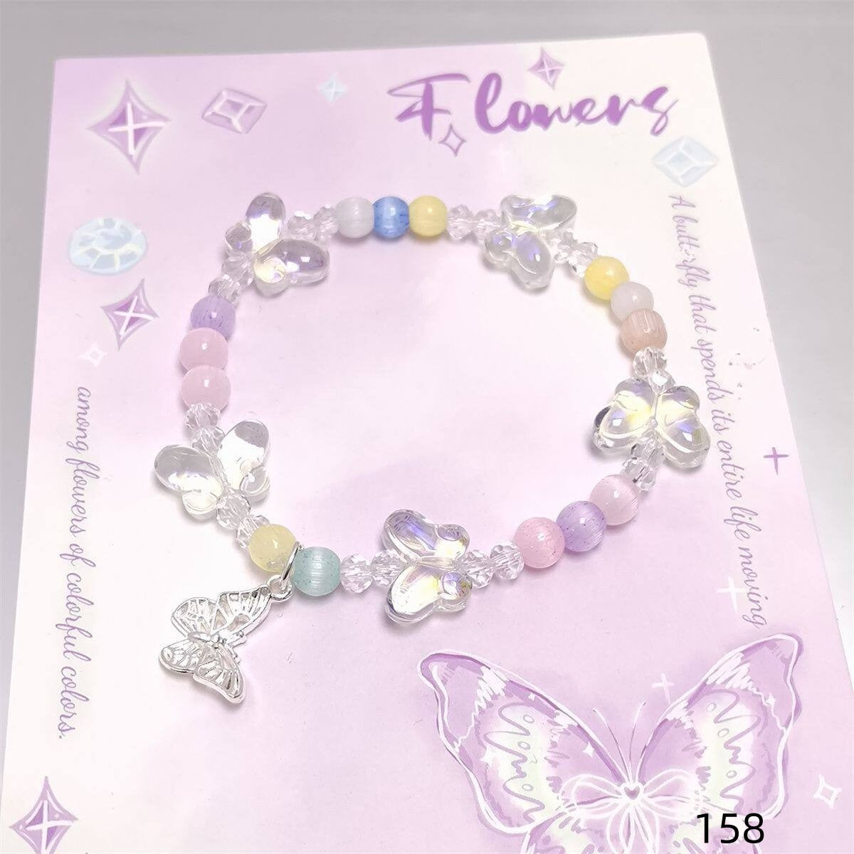 Colorful Crystal String Beads Fishtail Sweet Super Fairy Girlfriends For Bracelets