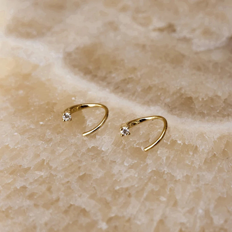 Women's Style Creative Geometric Type Design Micro Earrings