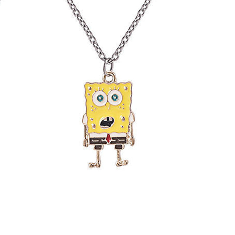 Cartoon Star Personality Anime Dripping Oil Necklaces