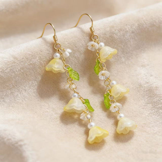 Women's Light Luxury High-grade Long Pearl Tassel Spring Earrings