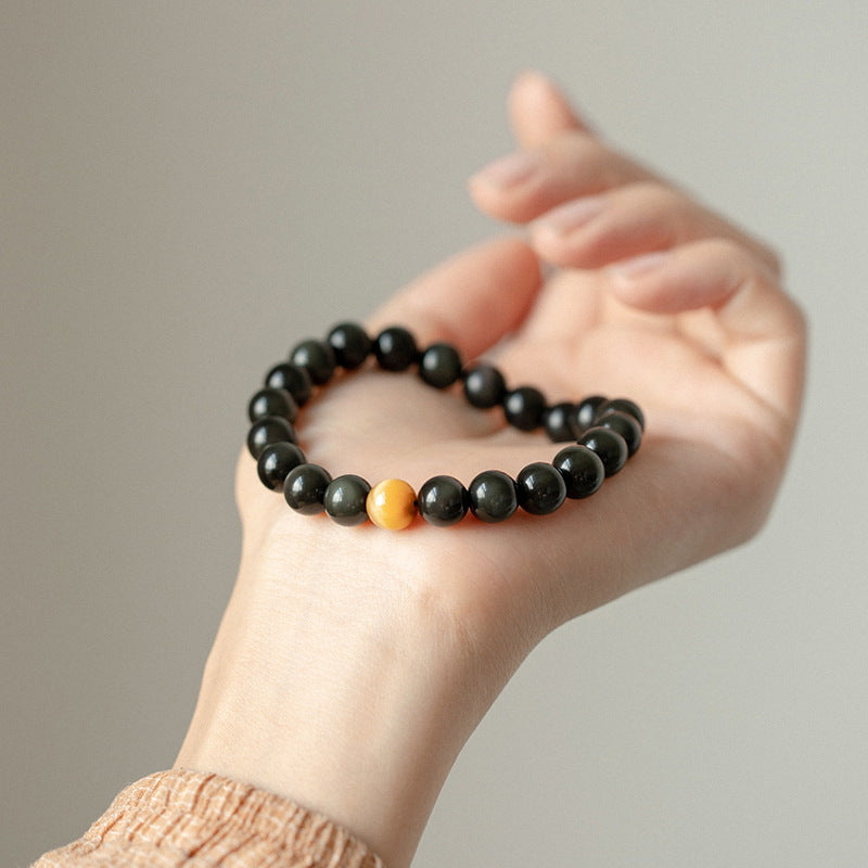 Gold Sheen Obsidian Female Korean Simple Personalized Bracelets