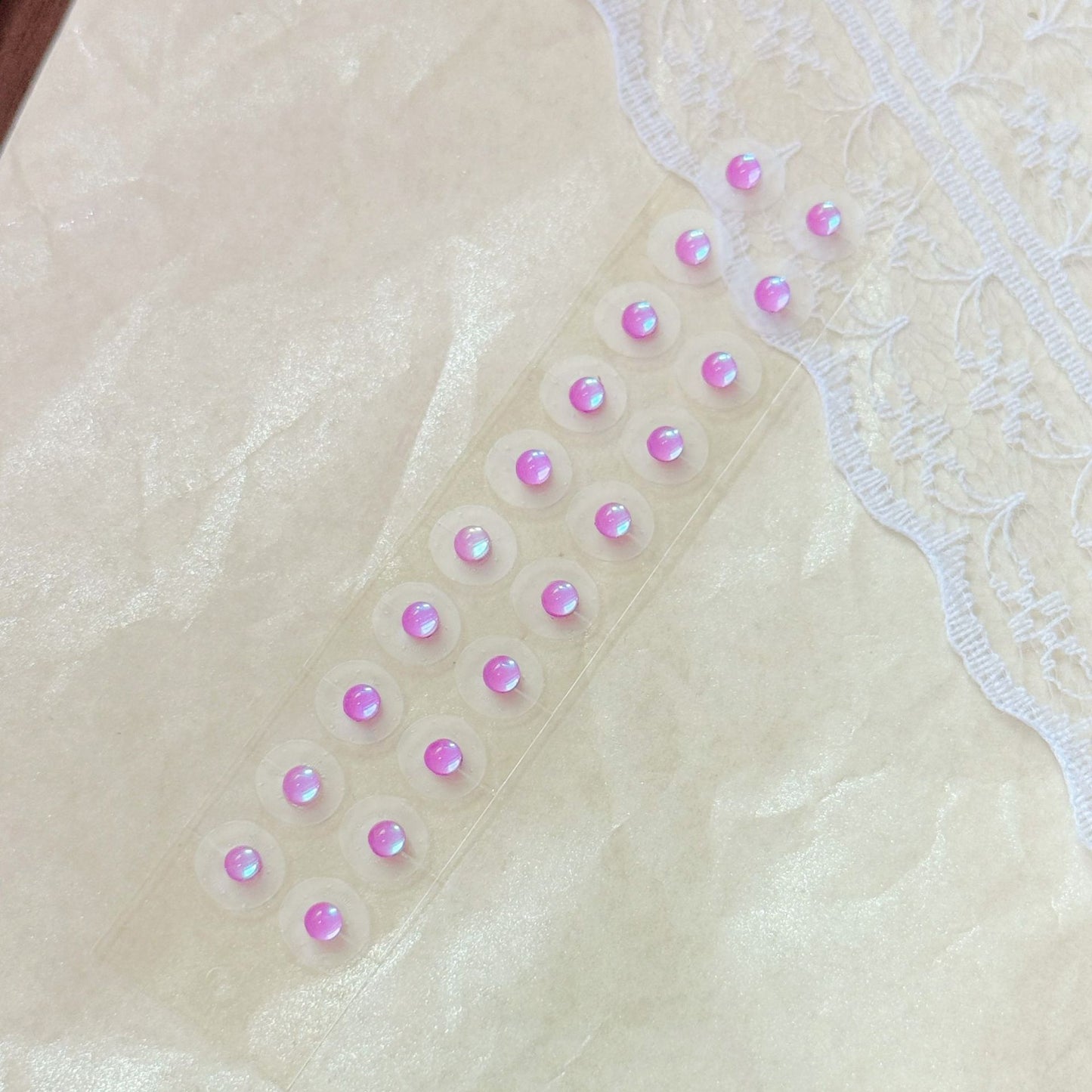 Fashion Auricular Point Sticker Crystal Ear Patch Bead Massage Stress Earrings