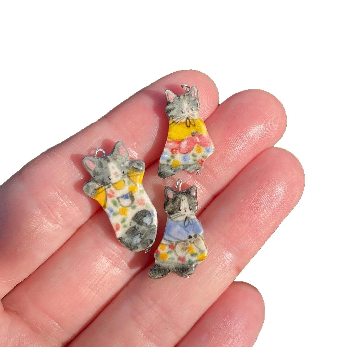 Series Fox Mouse Furnace Vacuum Electroplating Gold Pendants