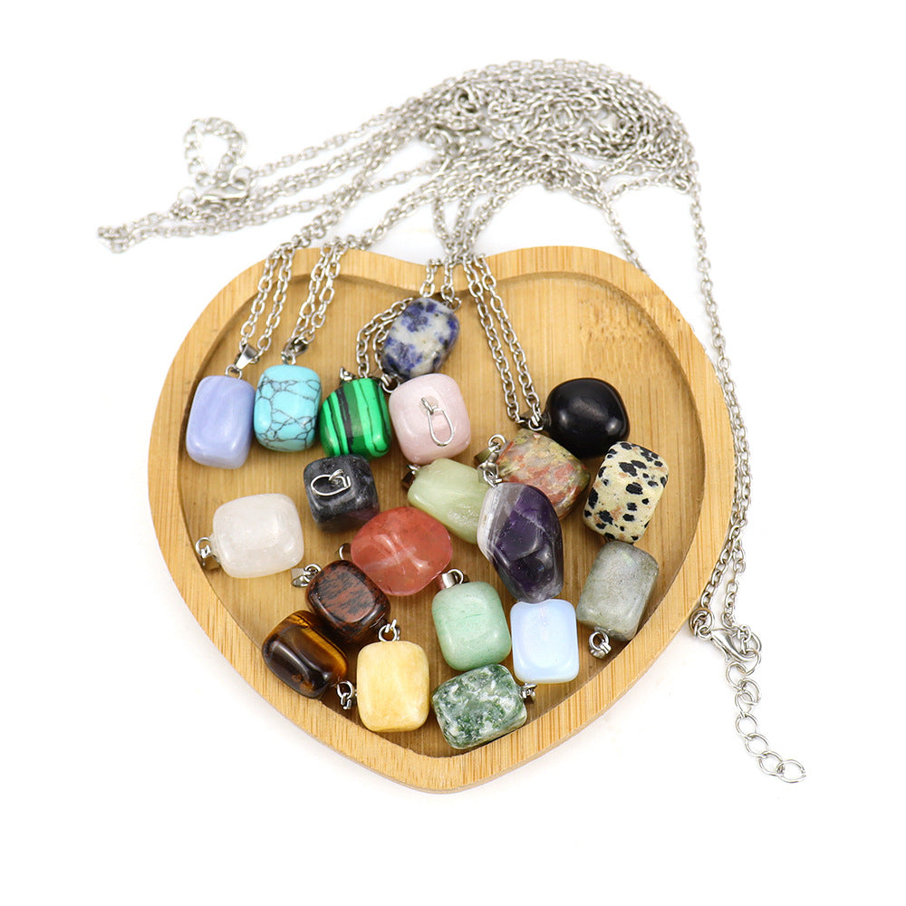 Live Broadcast Natural Crystal Stone Irregular With Necklaces