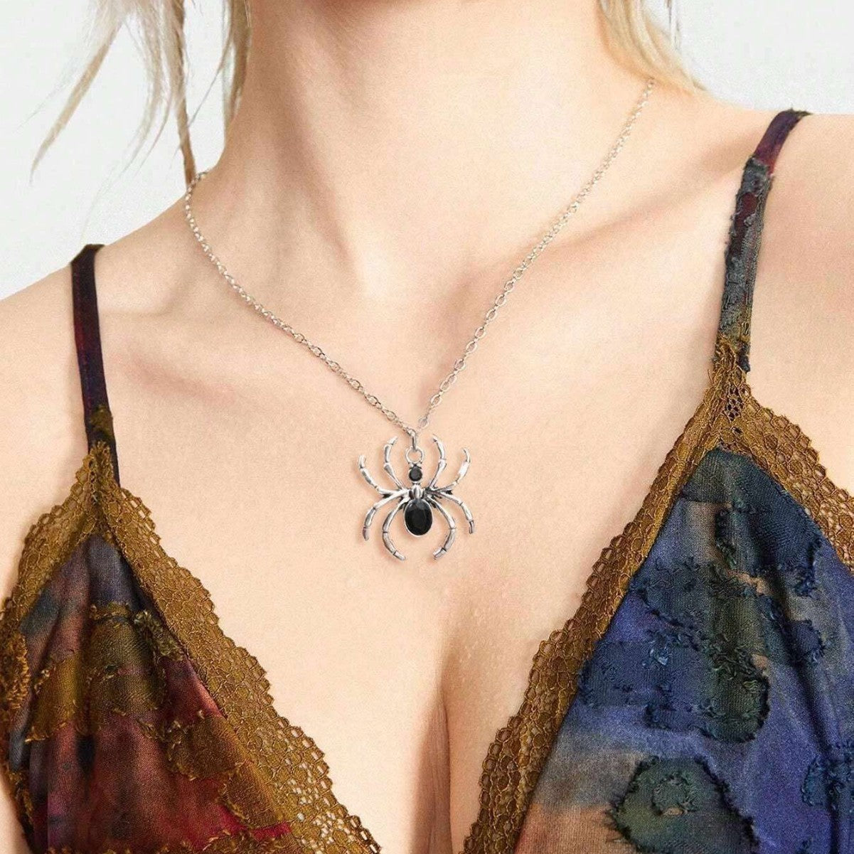Retro Dark Style Spider Gothic Alloy Pendants