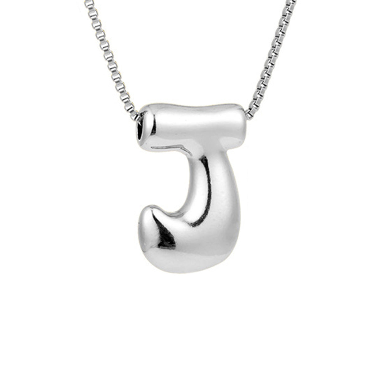 Letter Hip Hop Sier Chubby Clavicle Pendants