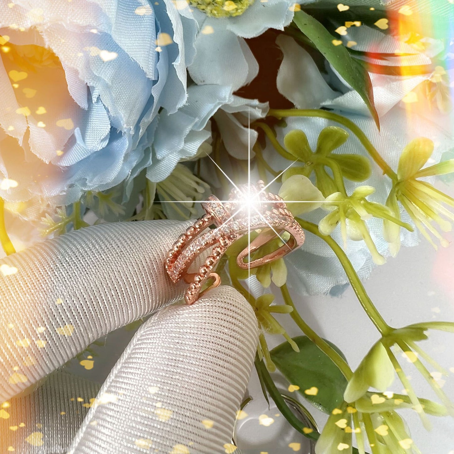 Elegant Decompression Cord For Braiding Open Niche Design Fashion Personalized Ring