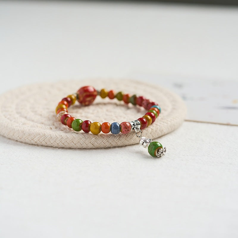 Ethnic Style Hand-woven Ceramic Couple Cute Bracelets