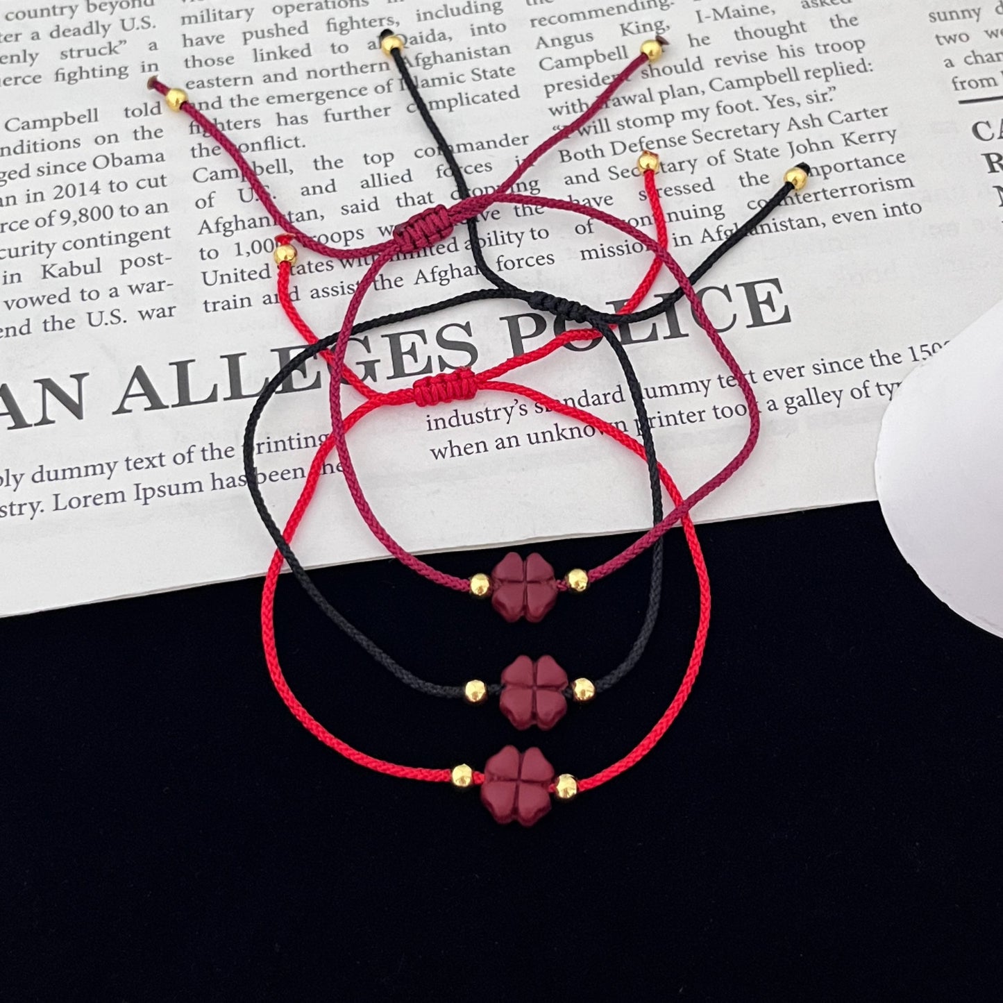 Red Rope Hand-woven Couple Minority Simple Bracelet