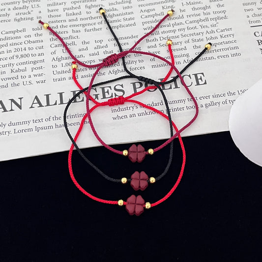 Red Rope Hand-woven Couple Minority Simple Bracelet