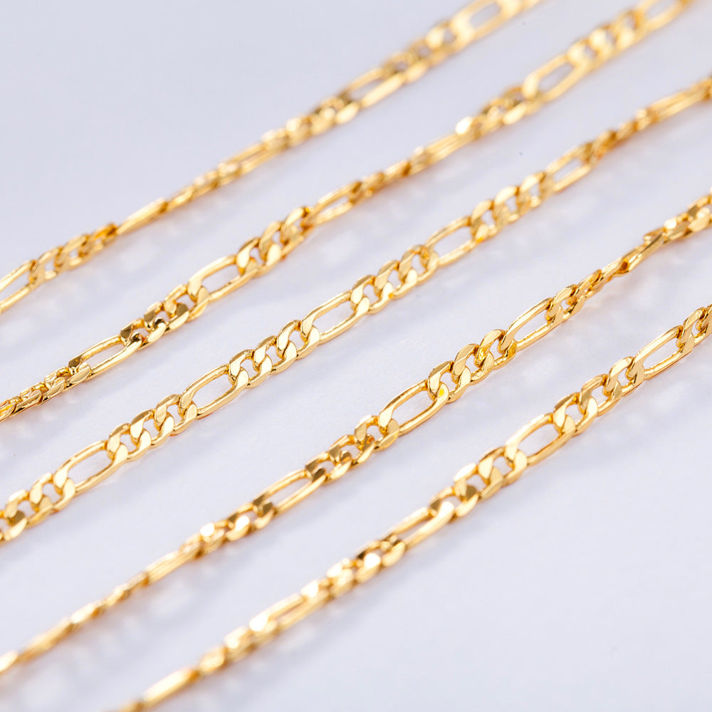 Women's & Men's Drainage Figaro Chain Hip Hop Necklace