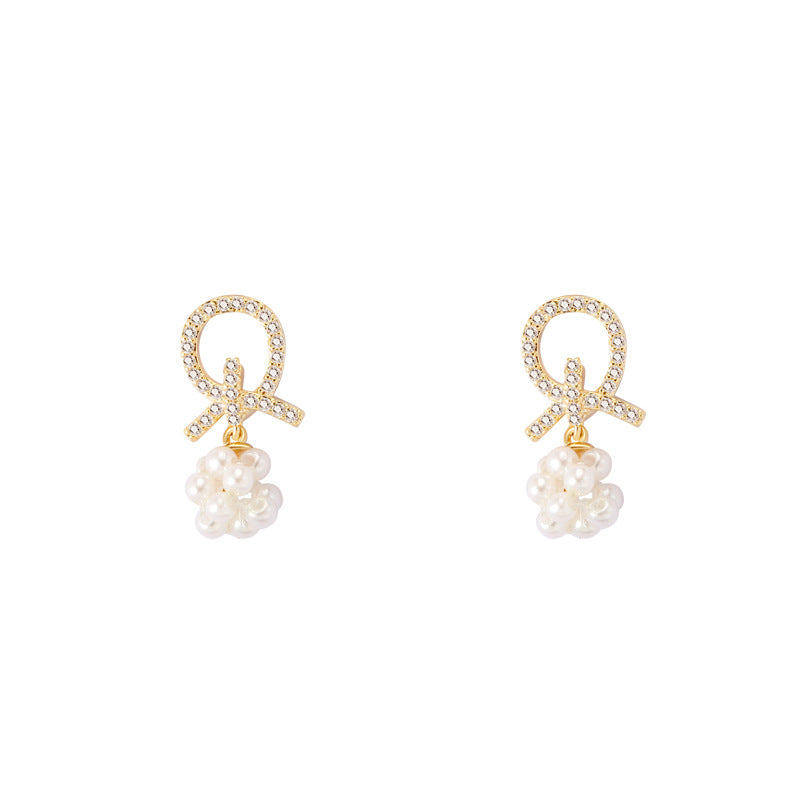 French Style High-grade Ear Clip Without Pierced Female Stud Earrings