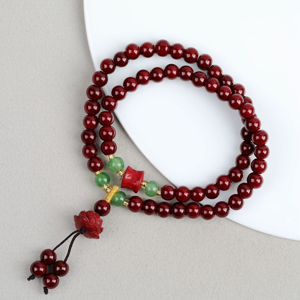 Women's & Men's Summer Cool Glass Rosary Fashion Double Circle Imitation Bracelet