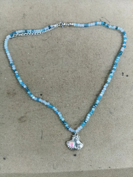 Glass Bead Beaded Resin Pearl Shell Starfish Summer Vacation Style Necklaces