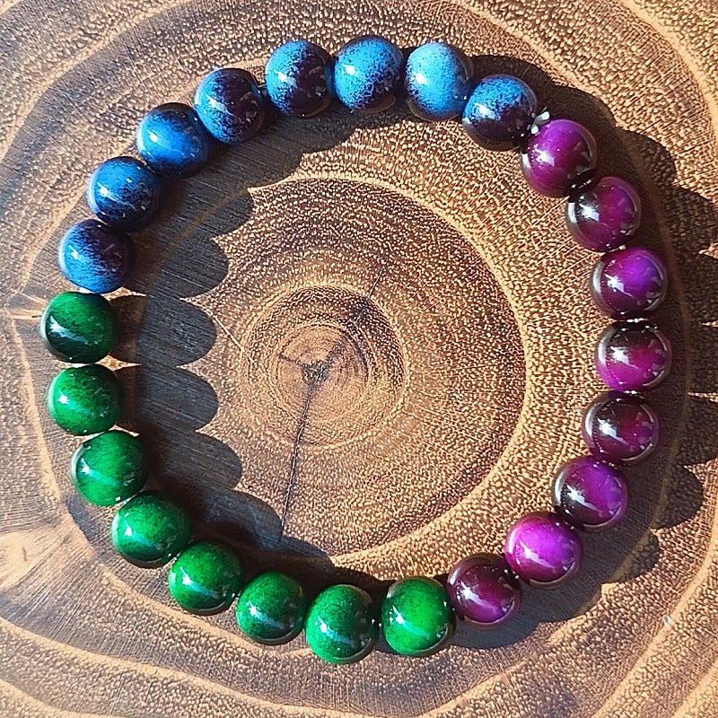 Versatile Classic Comfortable Xi Glass Tigereye Bracelet