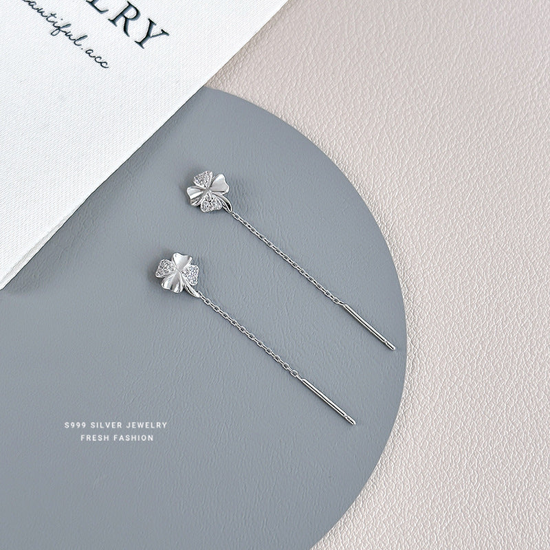 Women's Clover Lines Sterling Sier Mori Style Fresh Ear Line