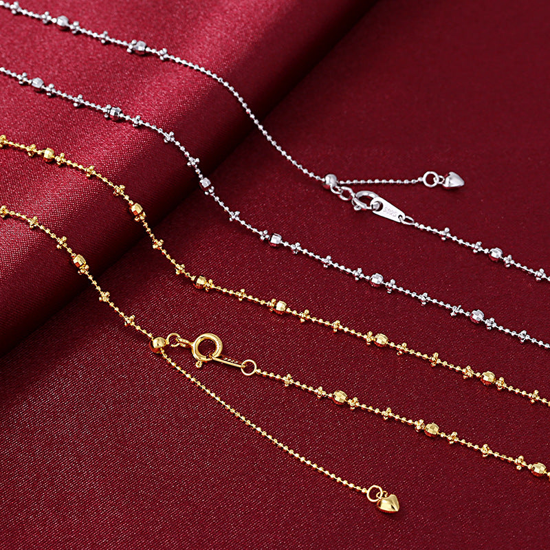 Gold-plated Italian Fairy Simple Starry Sky Carven Necklace