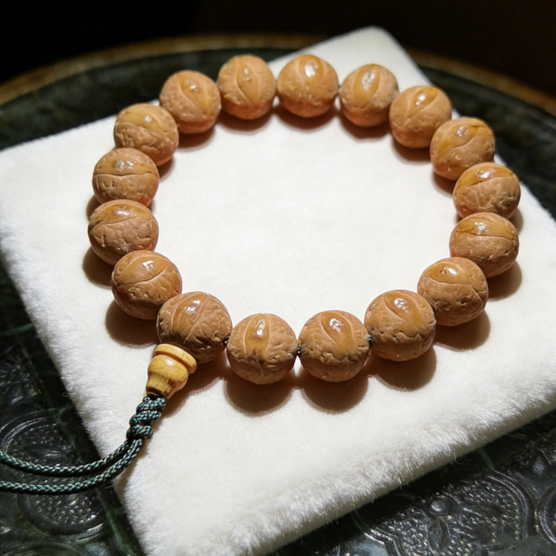 Women's & Men's Natural Nepal Bird's Eye Bodhi Longans For Cultural Bracelet