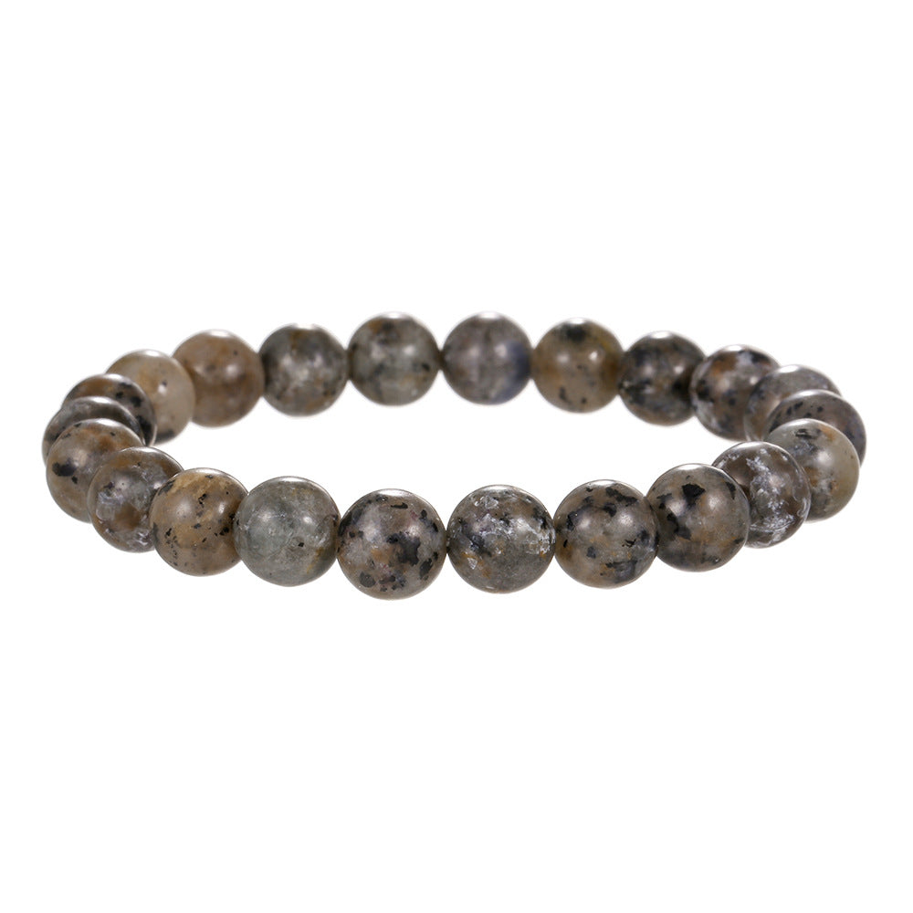 Men's Natural Flame Stone Beads Domineering Hip Bracelets