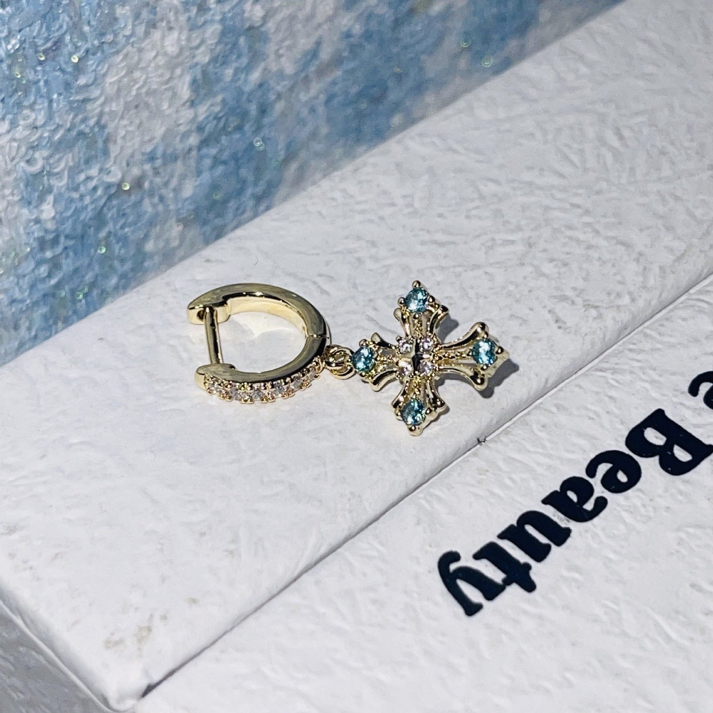 Steel Ear Bone Series Collection Clip Flash Earrings