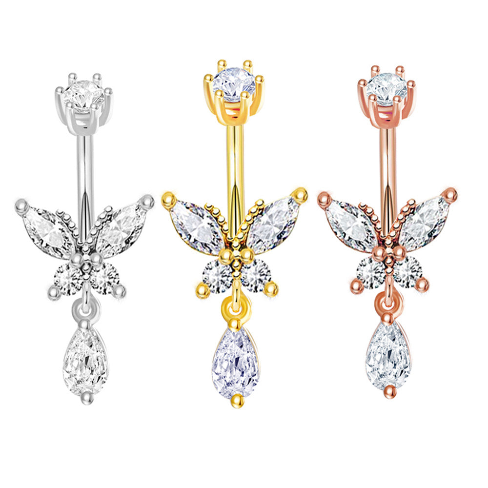 Water Drop Belly Human Body Piercing Fresh Pendants