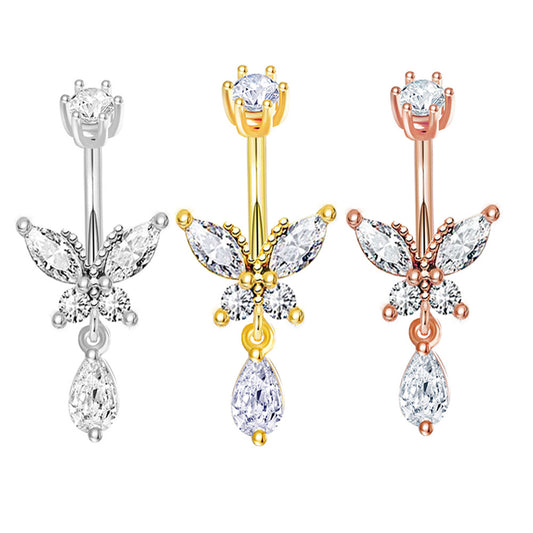 Water Drop Belly Human Body Piercing Fresh Pendants