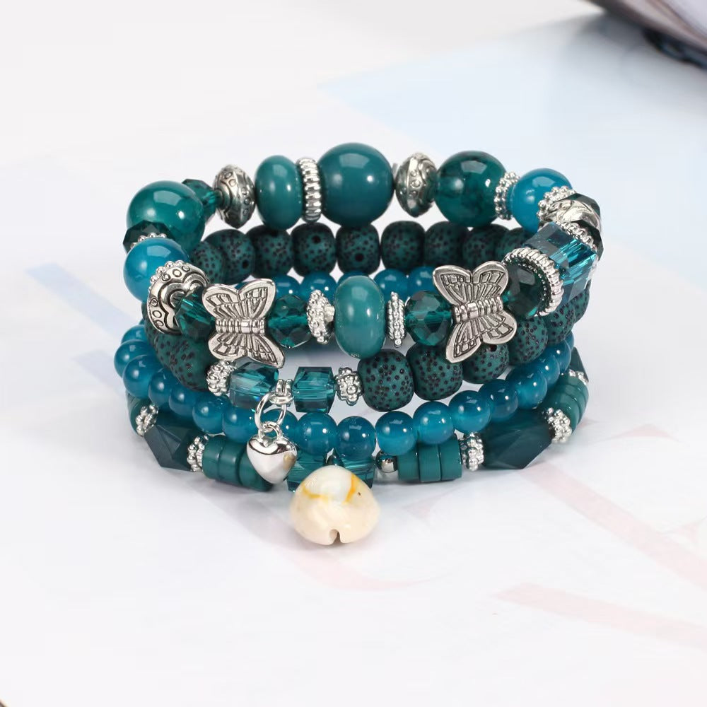 Women's Creative Vintage Shell Seaside Vacation Style Bohemian Stretch Bracelets