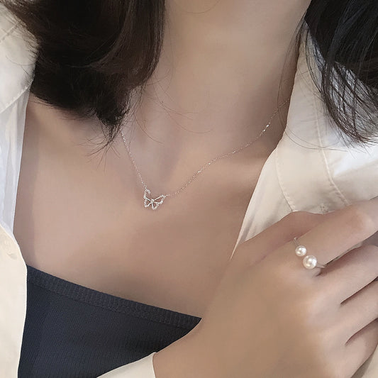 Women's High-grade Butterfly Gift For Niche Bag Light Luxury Necklaces