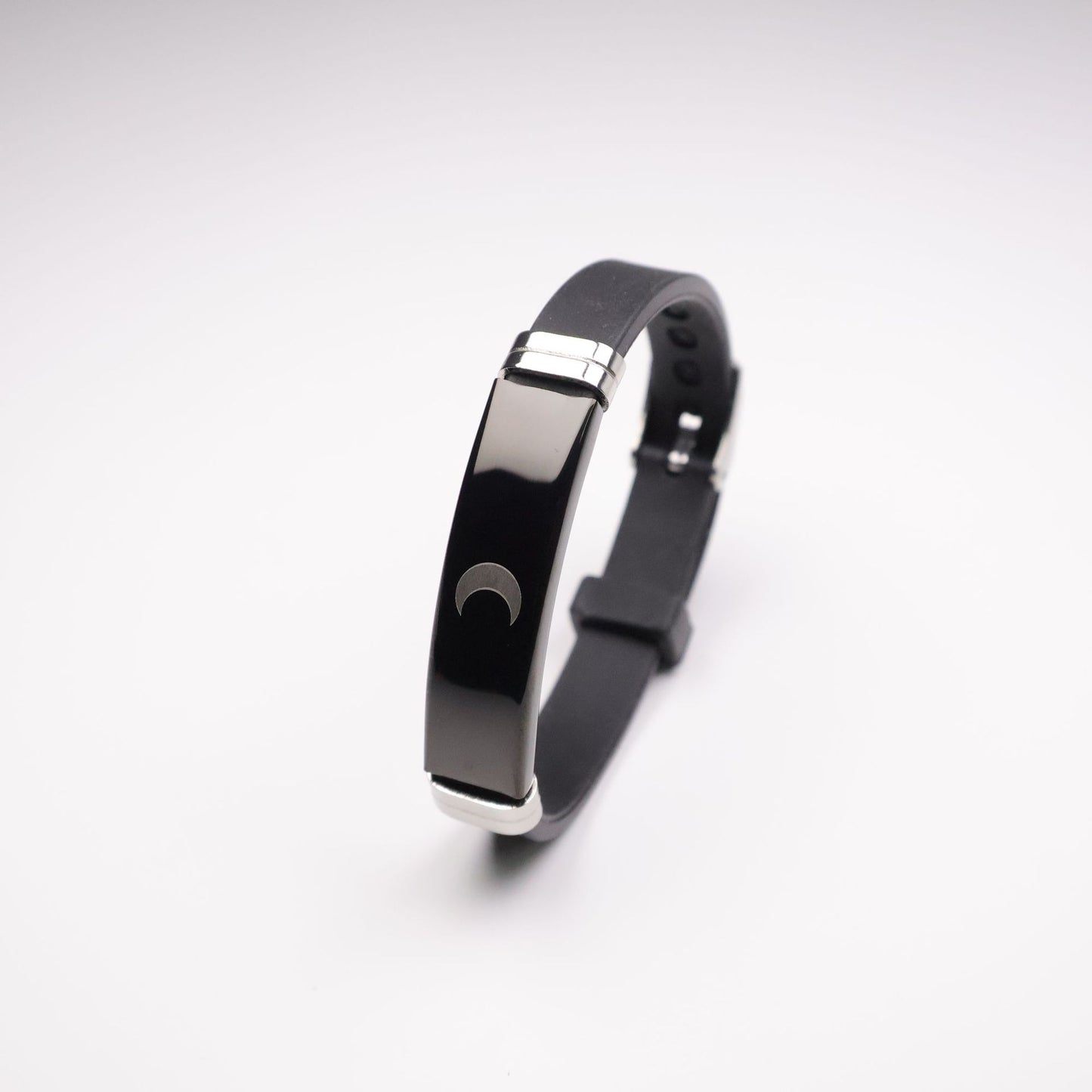 Couple Crown Letters Stainless Steel Silicone Bracelet