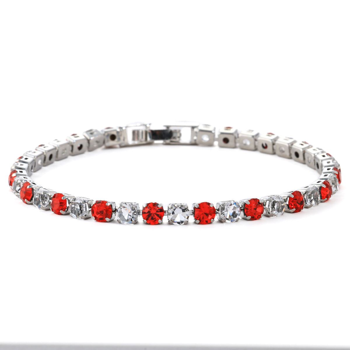 Women's Fashion Color Zircon High-grade Light Luxury Tennis Bracelet