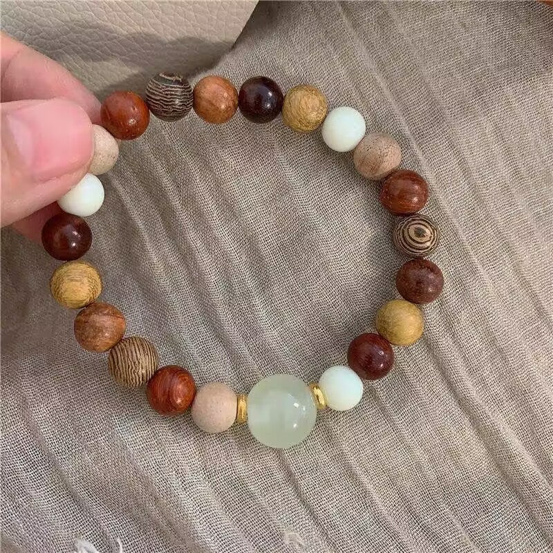 Women's Wooden Beaded Chinese Ethnic Style Retro Zen Bracelets