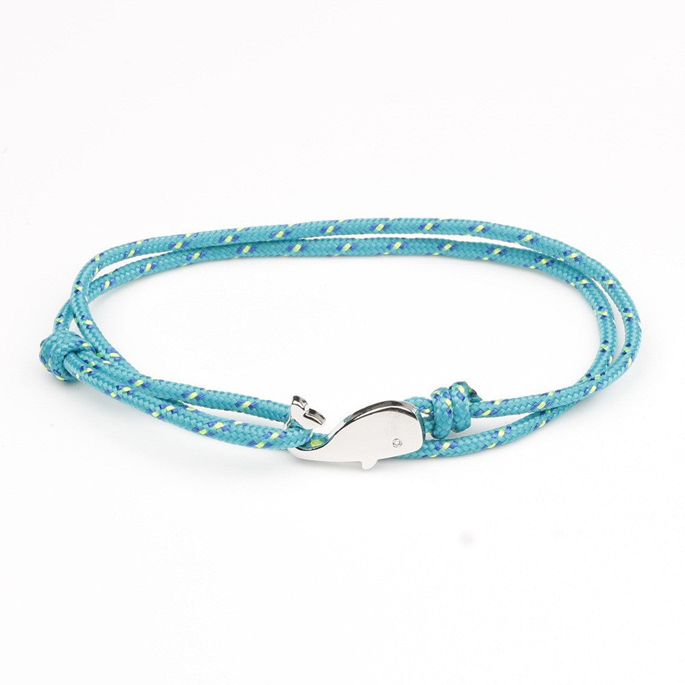 Women's Fashion Style Cute Dancing Whale Dolphin Boat Anchor Bracelets