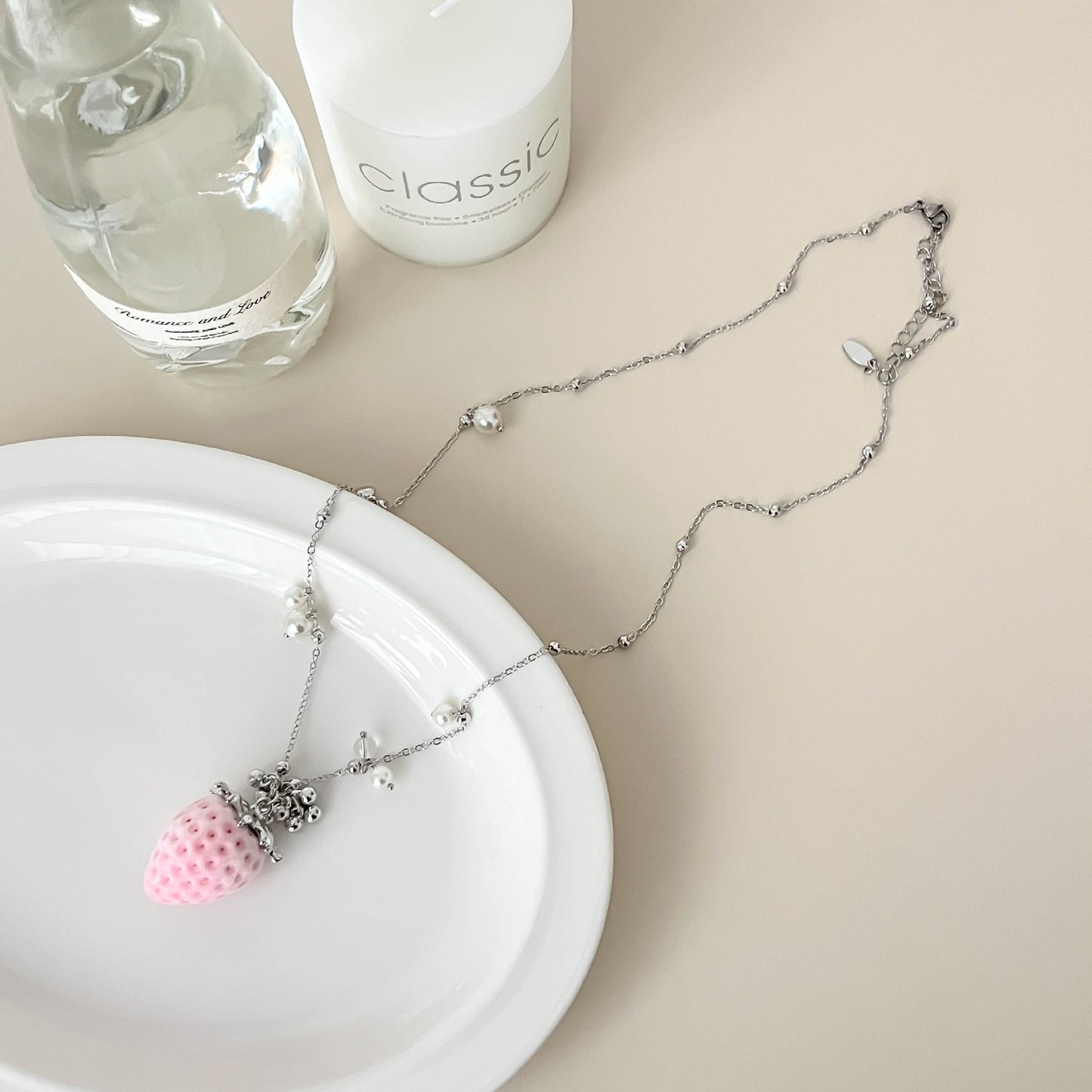 Crystal Tassel Simple Elegant Sweater Chain Necklace