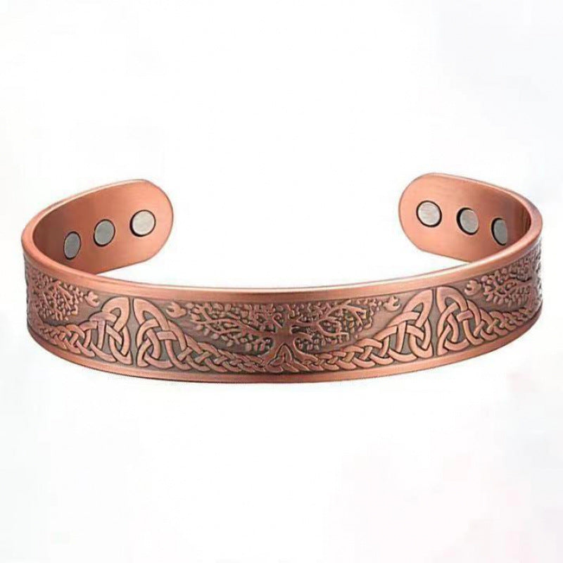 Red Copper Couple Magnet Detachable Magnetic Therapy Fashion High Bracelets